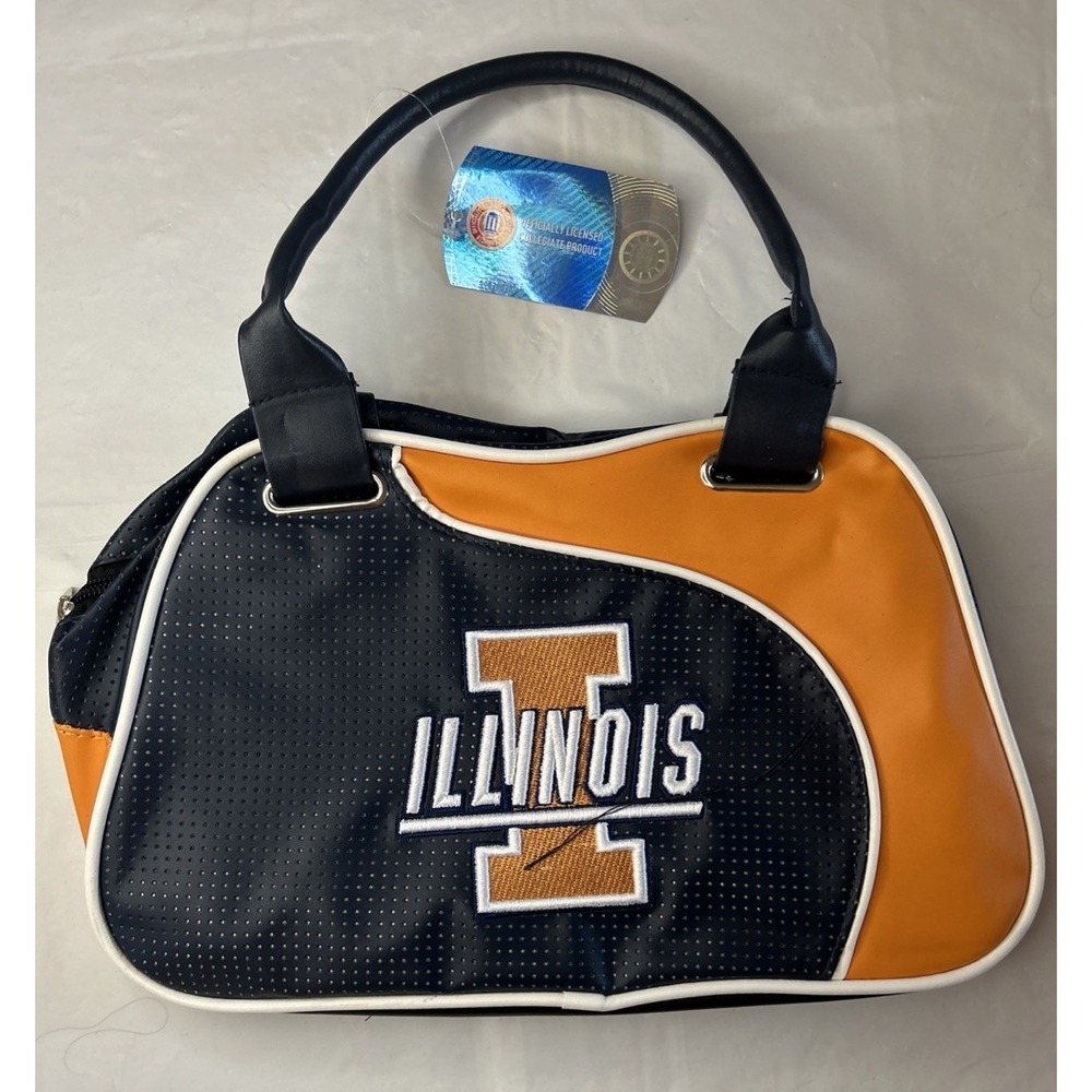 University Of Illinois Hand Bag Officially Licensed Collegiate Blue/ Orange NWT‎